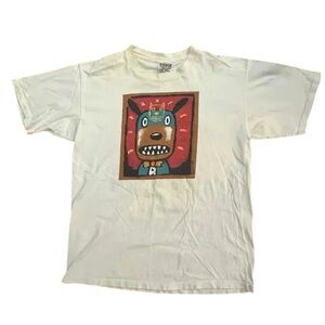 VINTAGEx 90s Gary Baseman Dog Art Shirt XL Wildwood Productions